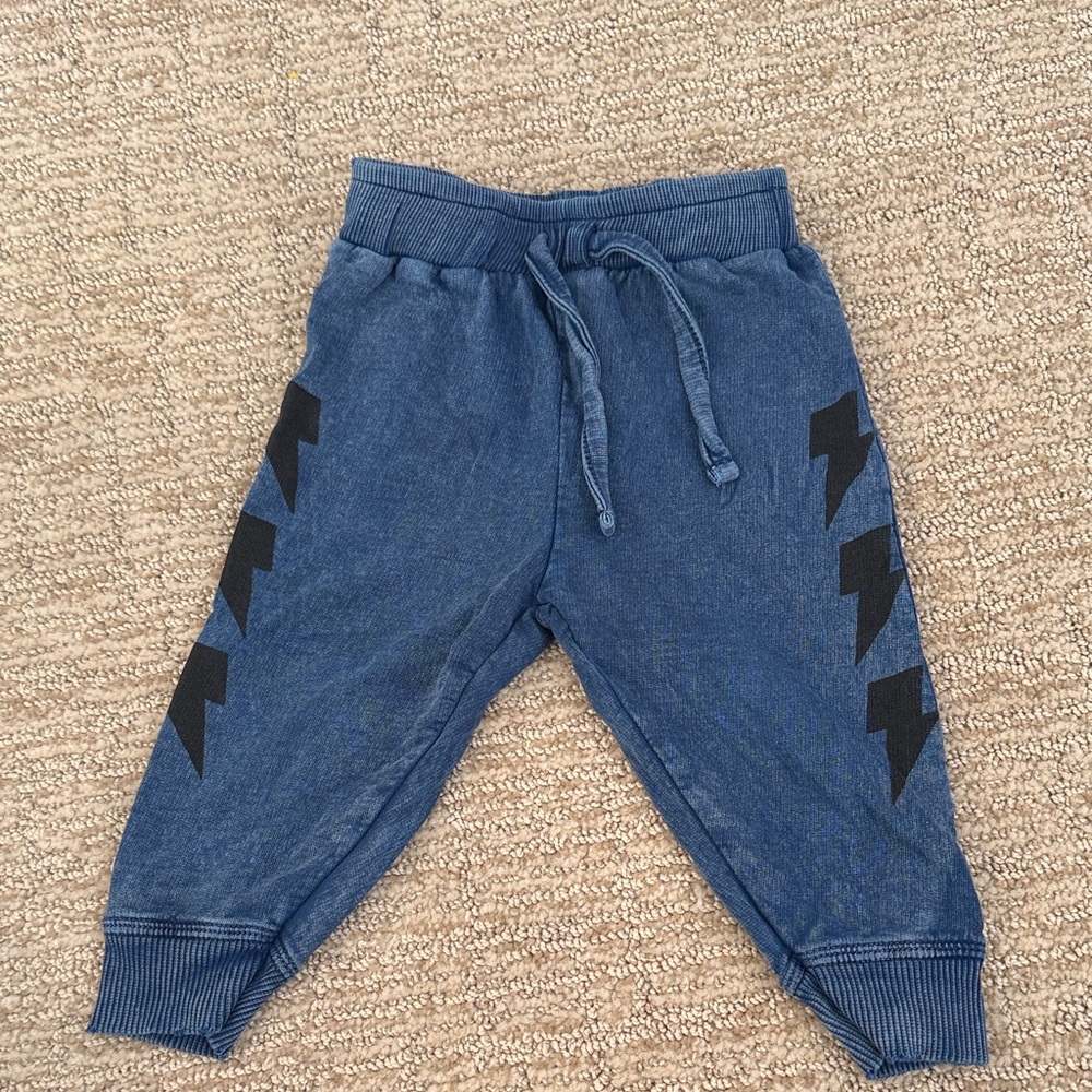 Little Mish Blue Baby Boy Sweatshirt and Pants Set (9 Months) - Picture 4 of 5
